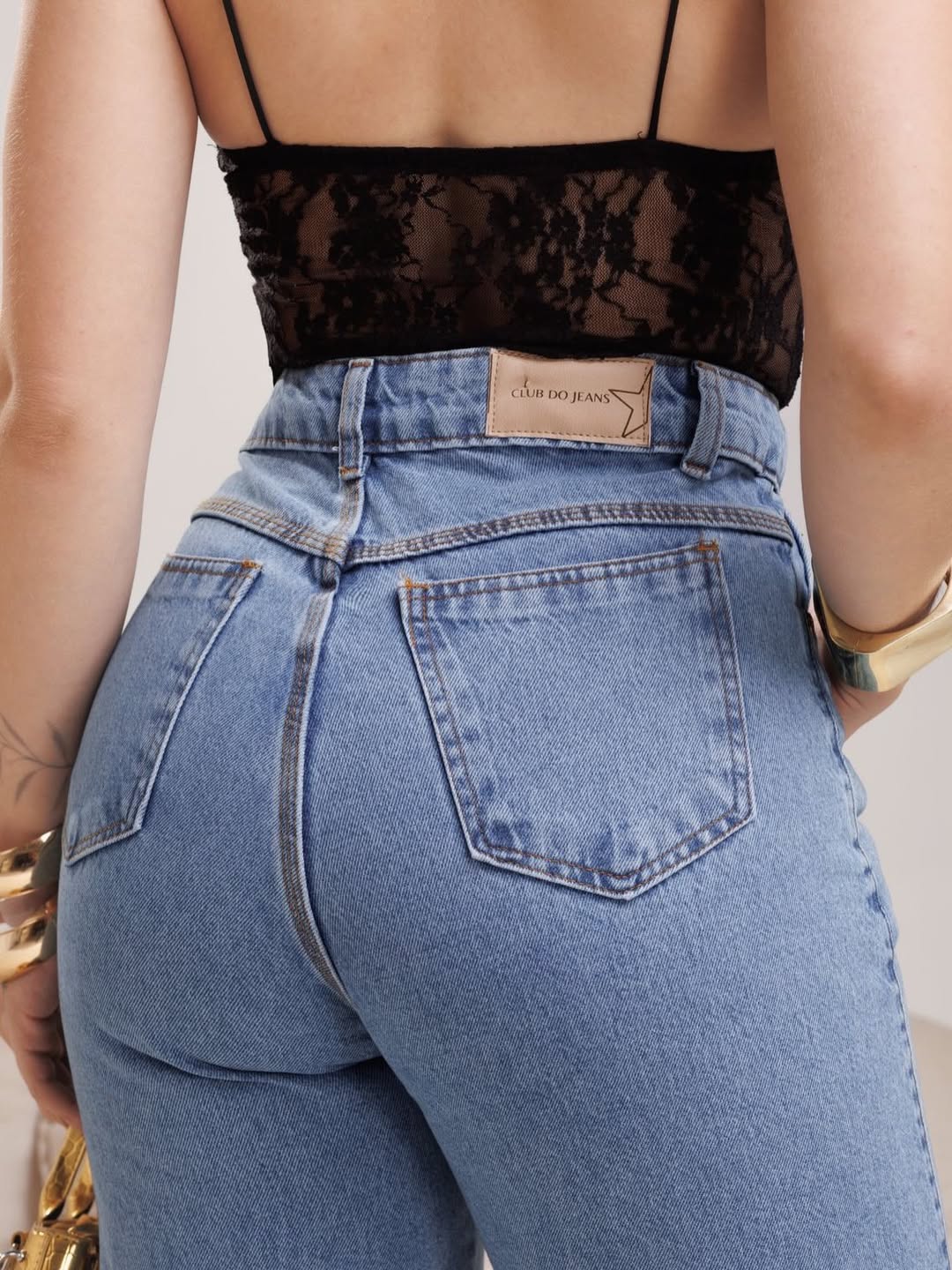 Calça jeans wid legg